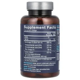 Vthrive, Омега-3 с куркумой, 60 мягких таблеток