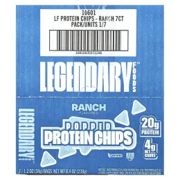 Legendary Foods, протеиновые чипсы, ранч, 7 пачек по 34 г (1,2 унции)