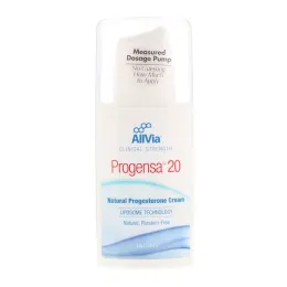 AllVia, Progensa 20, крем с натуральным прогестероном, без запаха, 4 унц. (113,6 г)