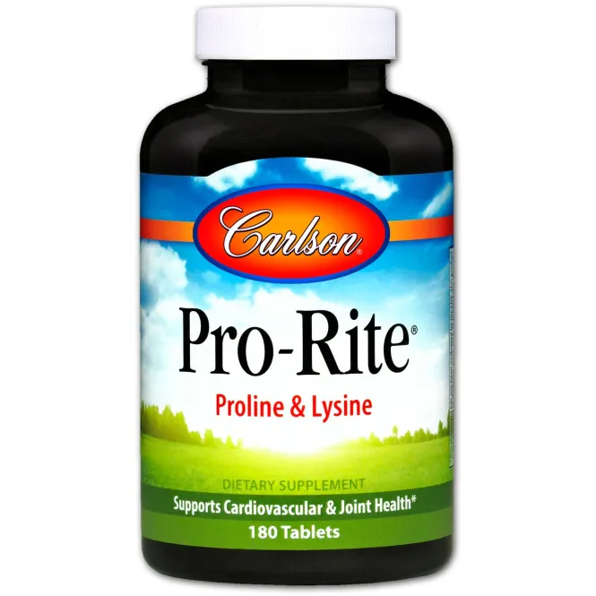 Carlson Labs, Pro•Rite, Пролин и Лизин, 180 таблеток