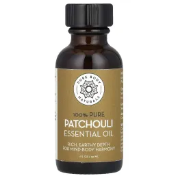 Pure Body Naturals, 100% чистое эфирное масло, пачули, 30 мл (1 жидк. унц.)