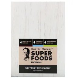 Dr. Murray's, Superfoods Protein Bars, Whey Protein Combo Pack, 12 Bars, 2.05 oz (58 g) Each