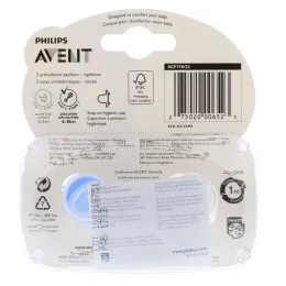 Philips Avent, Ортодонтическая светящаяся в темноте ночная соска-пустышка, для детей 6-18 месяцев, 2 шт. в упаковке