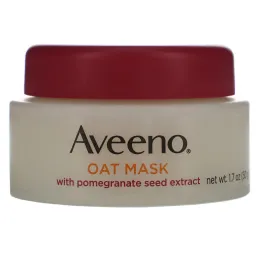 Aveeno, овсяная косметическая маска с экстрактом семян граната, для сияния кожи, 50 г (1,7 унции)