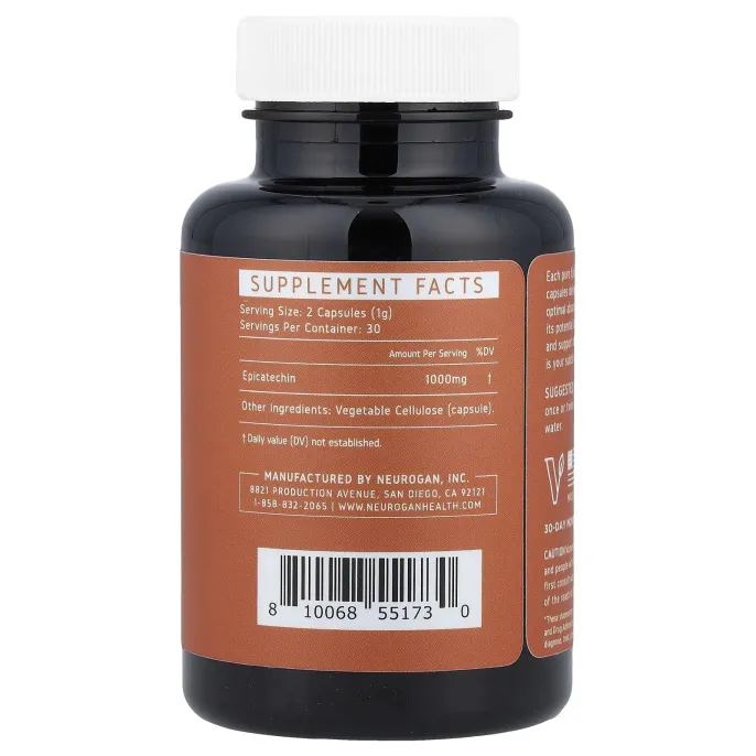 Neurogan Health, эпикатехин, 60 капсул (500 мг в 1 капсуле)