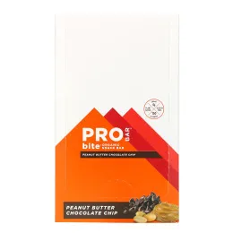 Pro Bar, Bite, Organic Snack Bar, Peanut Butter Chocolate Chip , 12 Bars, 1.3 oz (37 g) Each