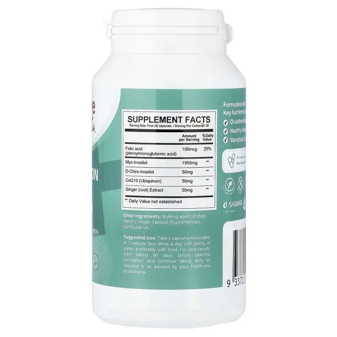 Conceive Plus, Поддержка овуляции для женщин, 120 веганских капсул