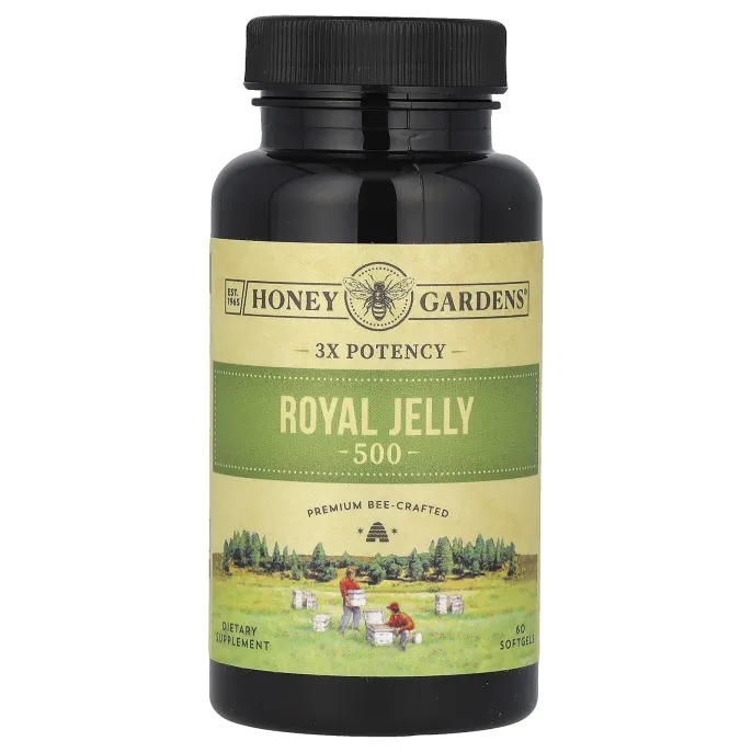Honey Gardens, маточное молочко 500, 60 капсул