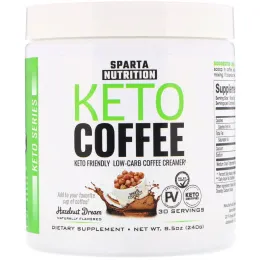 Sparta Nutrition, Keto Series, Keto Coffee, Hazelnut Dream, 8.5 oz (240 g)