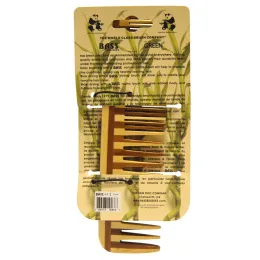 Bass Brushes, Большой деревянный гребень, комбинация с редкими/частыми зубьями