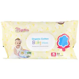 Maxim Hygiene Products, Влажные детские салфетки, из органического хлопка, 64 шт.