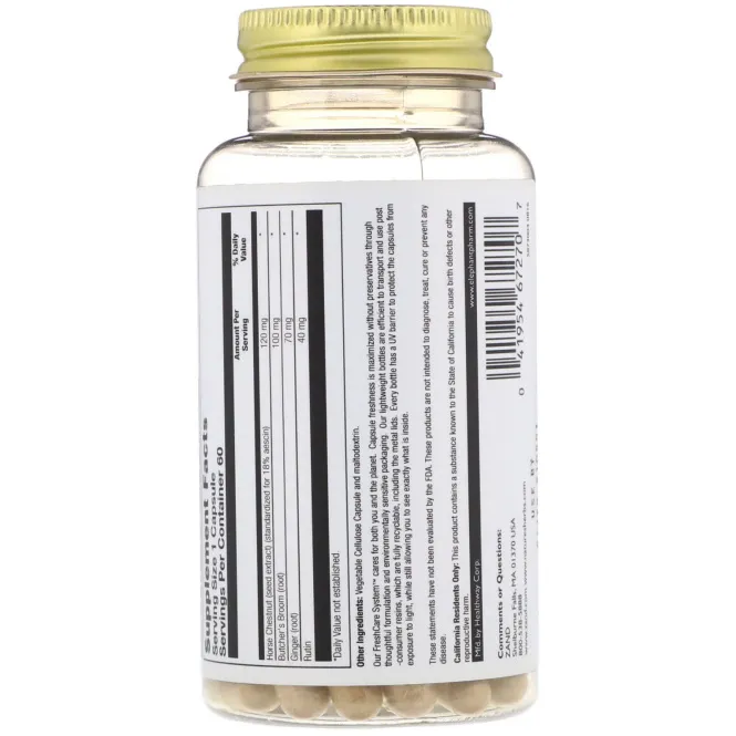 Nature's Herbs, Veno-Care, Horse Chestnut Extract, 60 Vegetarian Capsules