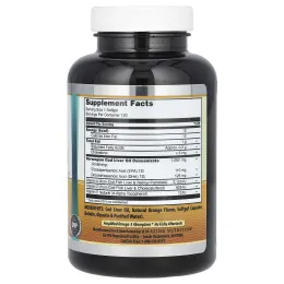 Amazing Nutrition, Жир печени норвежской трески, свежий апельсин, 1250 мг, 120 мягких таблеток