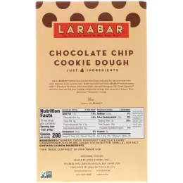 Larabar, Батончики с шоколадной крошкой  Cookie Dough, 16 батончиков, 1.6 унций (45 г) каждый