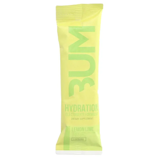 Raw Nutrition, Bum, для восполнения потери жидкости, электролитная формула, лимон и лайм, 20 пакетиков по 5,8 г (0,2 унции)