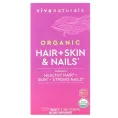 Viva Naturals, Органические волосы, кожа и ногти, 120 таблеток