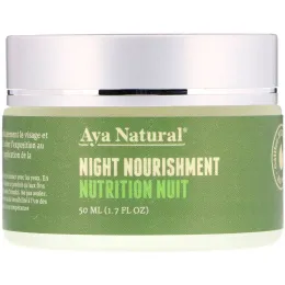 Aya Natural, Ночной питательный крем, 1,7 ж. унц.(50 мл)
