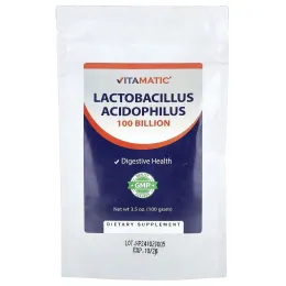 Vitamatic, ацидофильные лактобактерии, 100 г (3,5 унции)