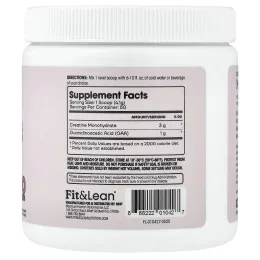 Fit & Lean, My Lean Creatine™, без добавок, 205 г (7,2 унции)