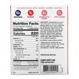 Lenny & Larry's, The BOSS Cookie, тройные кусочки шоколада, 12 штук, 57 г (2 унции)