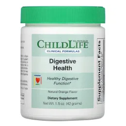 Childlife Clinicals, Digestive Health Powder, Natural Orange Flavor, 1.5 oz (42 g)