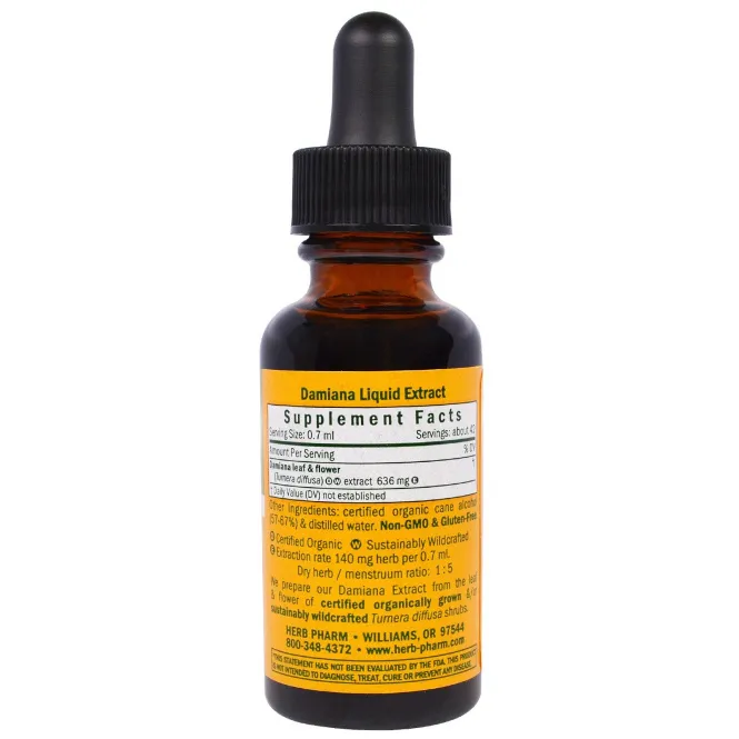 Herb Pharm, Дамиана, 1 жидкая унция (30 мл)