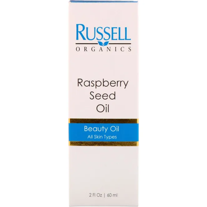 Russell Organics, Масло из семечек малины, 2 унции (60 мл)