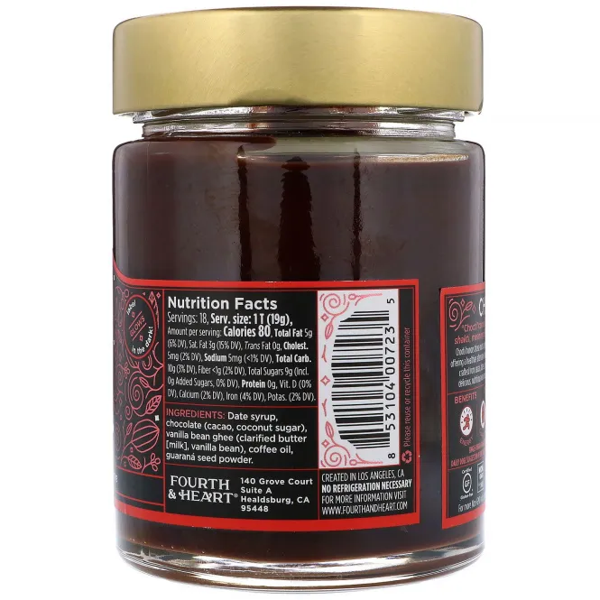 4th & Heart, Chocti Chocolate Ghee Spread, Coffee, 12 oz (340 g)