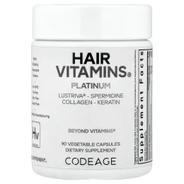 Codeage, Platinum, витамины для волос, 90 растительных капсул