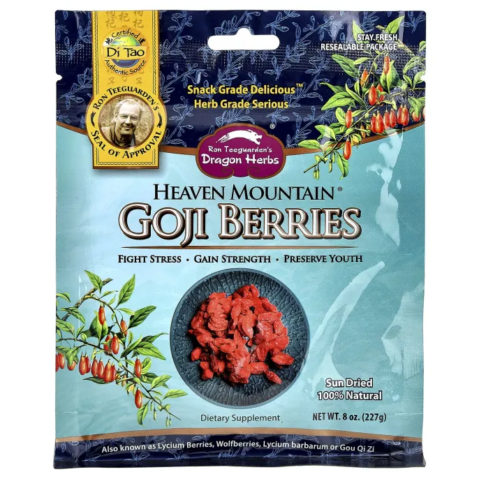 Dragon Herbs, Ягоды годжи Heaven Mountain, 227 г (8 унций)