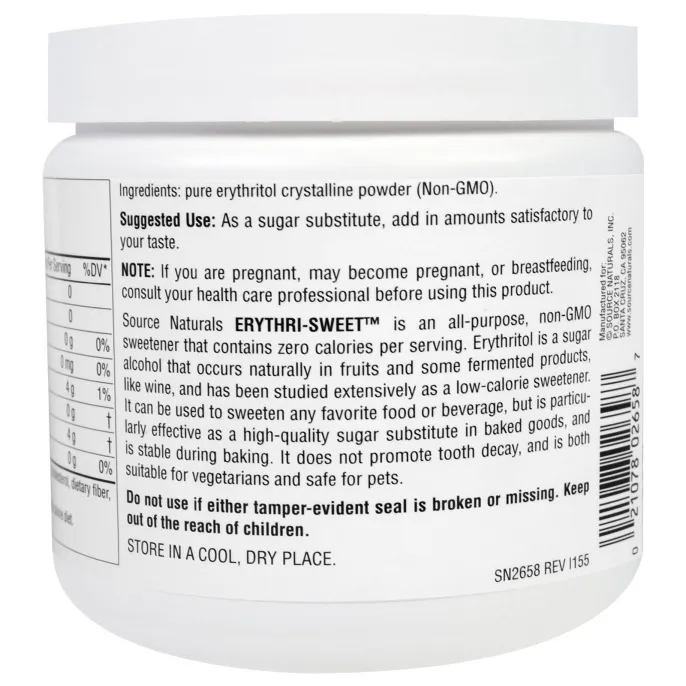 Source Naturals, Эритрит сладкий, 12 унций (340,2 г)