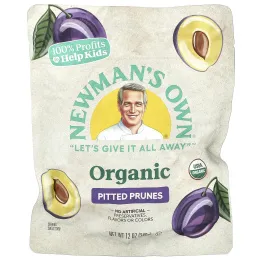Newman's Own Organics, органический продукт, чернослив без косточек, 340 г (12 унций)