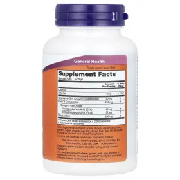 NOW Foods, коэнзим Q10 с рыбьим жиром с омега-3, 60 мг, 120 капсул