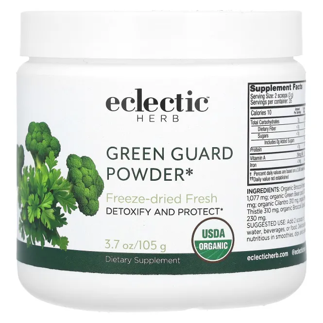 Eclectic Institute, Зеленая защита с брокколи, 3.7 унций (105 г)