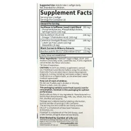 Garden of Life, Herbals, здоровье глаз, со вкусом ягод, 30 веганских капсул