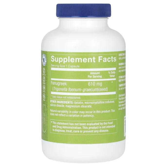 The Vitamin Shoppe, семена пажитника, 610 мг, 200 капсул