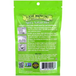 High Mowing Organic Seeds, Пряная смесь для приготовления салата, 4 унции (113 г)