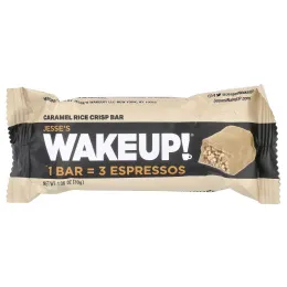 Jesse's WAKEUP!, Рисовые батончики, карамель, 6 пакетиков по 30 г (1,06 унции)