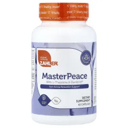 Zahler, MasterPeace с L-теанином и Zembrin®, 60 капсул