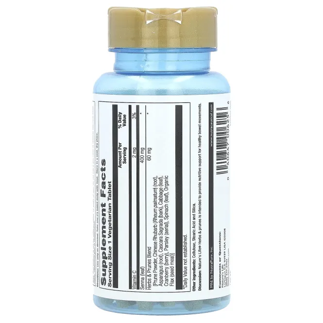 Nature's Life, «Травы и чернослив», 100 вегетарианских таблеток