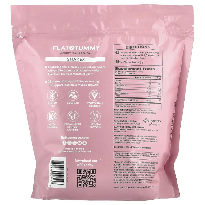 Flat Tummy, коктейль, натуральная ваниль, 690 г (1,5 фунта)