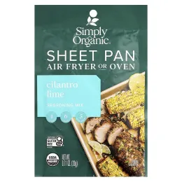 Simply Organic, Смесь приправ для противня, кориандр и лайм, 20 г (0,71 унции)
