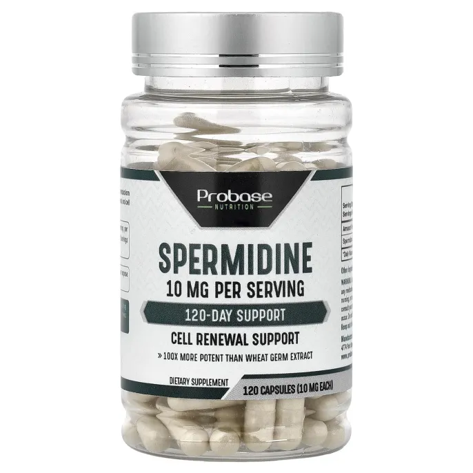 Probase Nutrition, спермидин, 10 мг, 120 капсул