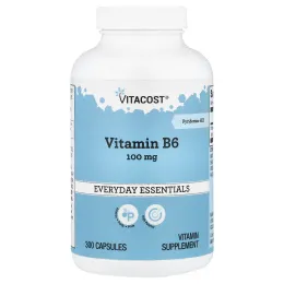Vitacost, Everyday Essentials, Vitamin B-6, 100 mg, 300 Capsules