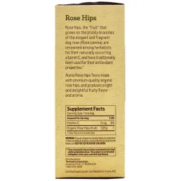 Alvita Teas, Organic, чай из шиповника, без кофеина, 24 чайных пакетика, по 2,75 унции (78 г) каждый