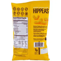 Hippeas, Подушечки с органическим нутом, веганский белый чеддер, 4 унции (113 г)