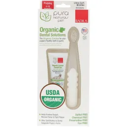 RADIUS, USDA Organic Dental Solutions, Ultra Soft Bristles, Puppy, 0-18 Months