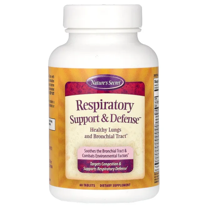 Nature's Secret, Поддержка и защита дыхательных путей, 60 таблеток