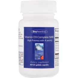 Allergy Research Group, Vitamin D3 Complete 5000, 60 желатиновых капсул