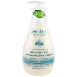 Live Clean, Увлажняющее жидкое мыло для рук, свежая вода, 500 мл (17 жидк. унц.)